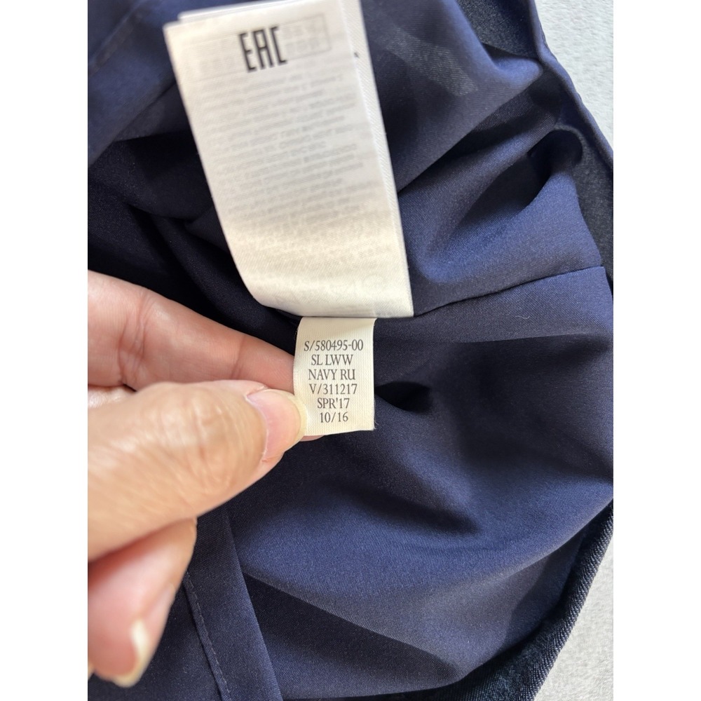 Banana Republic Womens Wool Sleeveless Ruffle-Front Suiting Shell Blouse Sz 4 - Picture 5 of 13